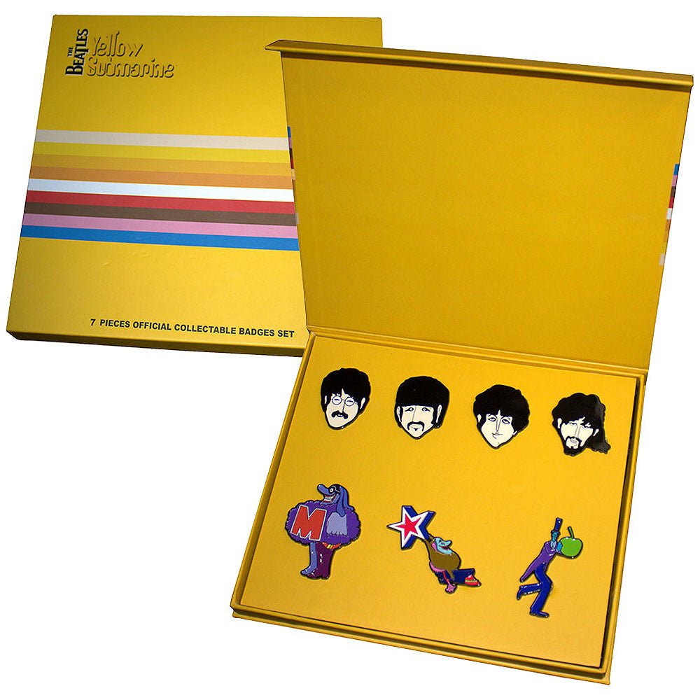 THE BEATLES ビートルズ (結成 65周年 ) - Yellow Submarine Characters / ピンバッジセット / バッジ - PGS